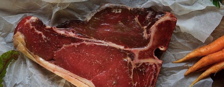grass-fed T-bone steak USDA Certified